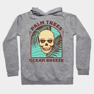 Palm Trees Ocean Breeze Skeleton Hoodie